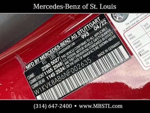Certified 2022 Mercedes-Benz SL 55 AMG 4MATIC image 20