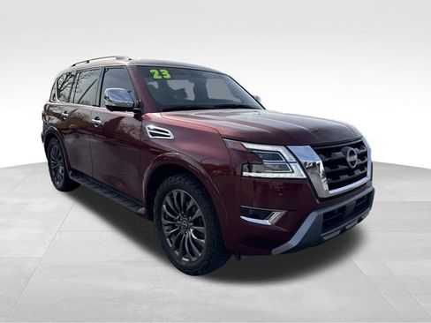 Used 2023 Nissan Armada Platinum w/ Captain's Chairs Package AWD/4WD image 1