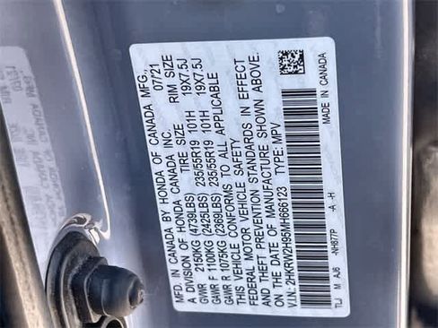 Certified 2021 Honda CR-V Touring image 22