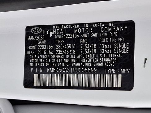 Certified 2023 Hyundai Kona Limited w/ Cargo Package image 28