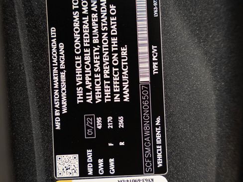 Used 2022 Aston Martin V8 Vantage image 56