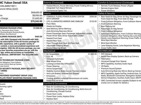 Used 2021 GMC Yukon Denali w/ Denali Premium Package RWD image 25
