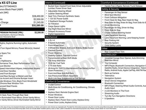 Used 2026 Kia K5 GT-Line w/ GT-Line Premium Package FWD image 37
