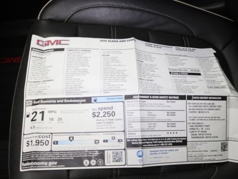 Used 2020 GMC Acadia Denali w/ Trailering Package image 74