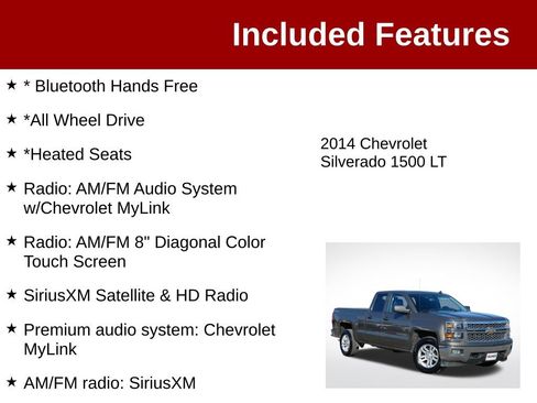Used 2014 Chevrolet Silverado 1500 LT w/ All Star Edition AWD/4WD image 3