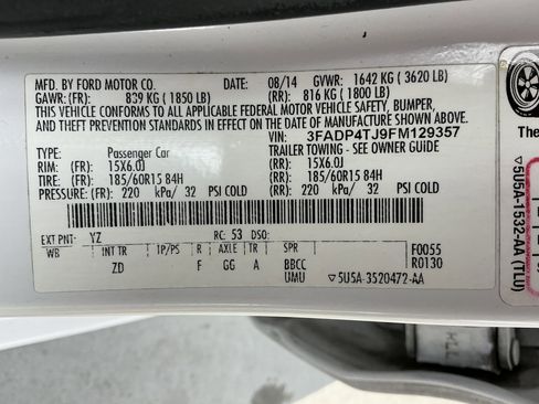 Used 2015 Ford Fiesta S image 12