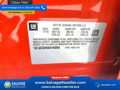 Used 2013 Chevrolet Sonic LT FWD image 16
