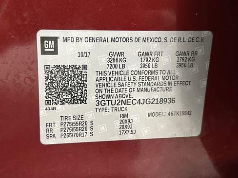 Used 2018 GMC Sierra 1500 SLT w/ SLT Premium Package AWD/4WD image 16