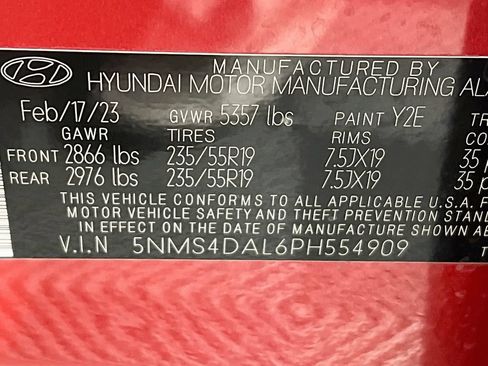 Used 2023 Hyundai Santa Fe Limited w/ Cargo Package AWD/4WD image 28