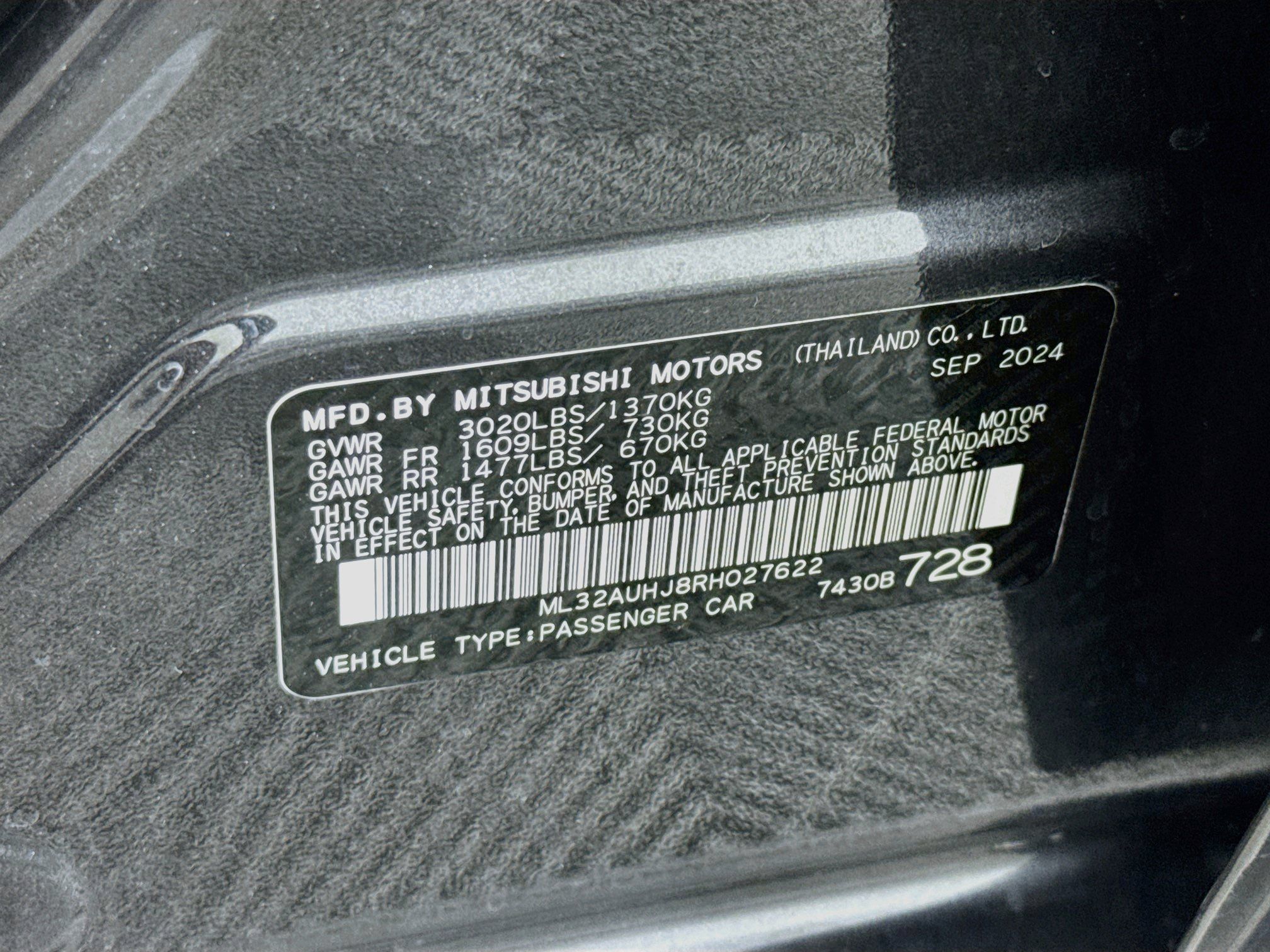 Used 2024 Mitsubishi Mirage ES FWD image 37