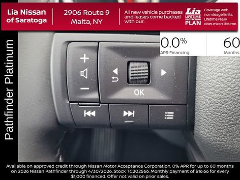 New 2026 Nissan Pathfinder Platinum w/ Cargo Package image 17