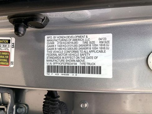 Used 2023 Honda Ridgeline RTL image 33