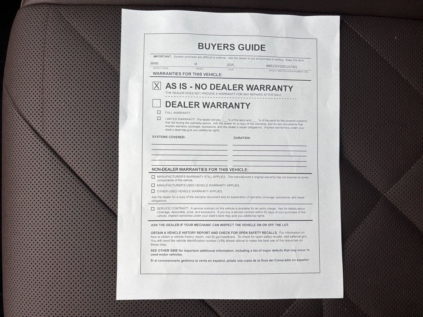 Used 2025 BMW iX xDrive50 w/ Premium Package AWD/4WD image 30