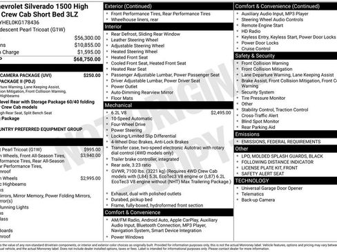 Used 2019 Chevrolet Silverado 1500 High Country w/ Trailer Camera Package image 4