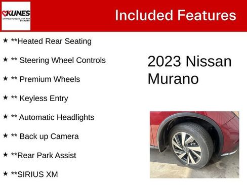Used 2023 Nissan Murano SL w/ SL Moonroof Package FWD image 5
