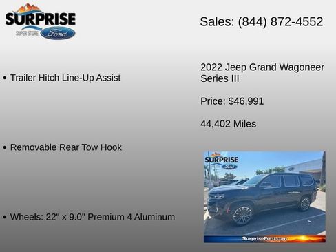 Used 2022 Jeep Grand Wagoneer Series III w/ Rear Seat Video Group 1 AWD/4WD image 28