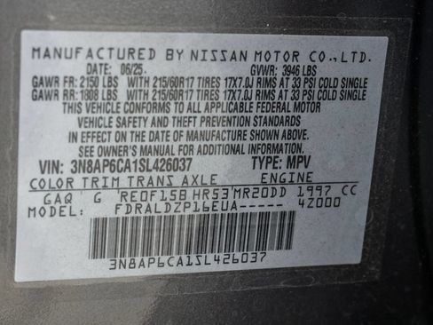 Used 2025 Nissan Kicks SV FWD image 33