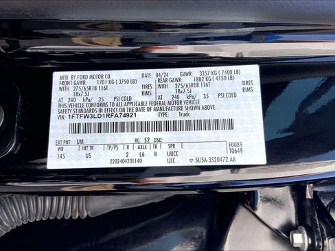 Used 2024 Ford F150 XLT w/ Equipment Group 302A MID AWD/4WD image 37