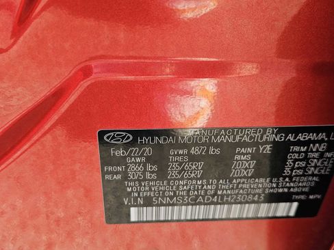 Used 2020 Hyundai Santa Fe SEL image 31