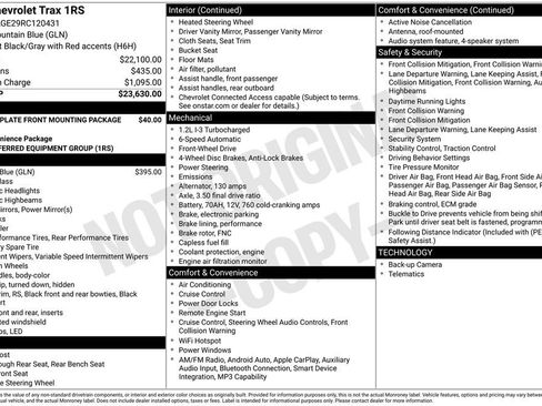 Used 2024 Chevrolet Trax RS FWD image 2