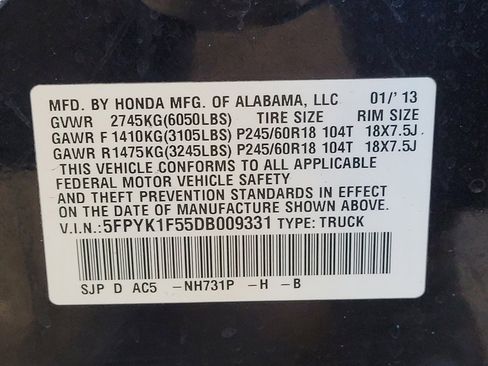 Used 2013 Honda Ridgeline RTL image 33