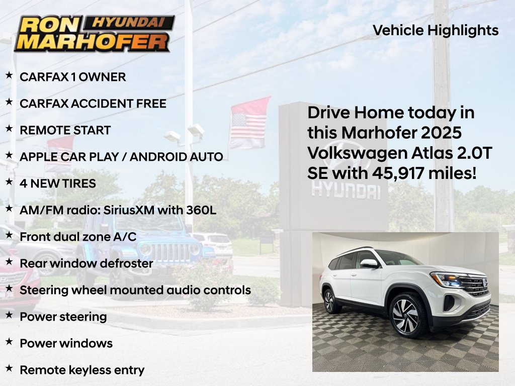 Used 2025 Volkswagen Atlas SE AWD/4WD image 13