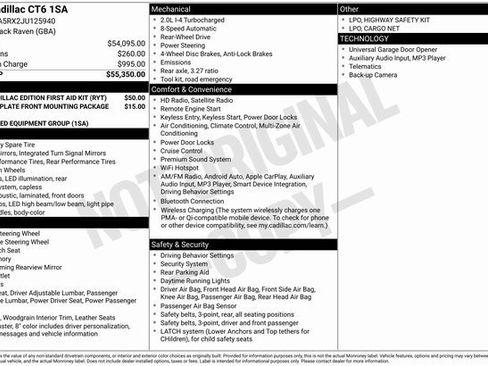 Used 2018 Cadillac CT6 2.0T image 1