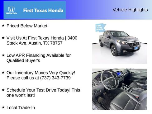 Used 2017 Honda Ridgeline RTL-T image 5