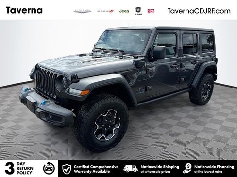 Used 2022 Jeep Wrangler Unlimited Rubicon 4xe w/ Cold Weather Group image 1
