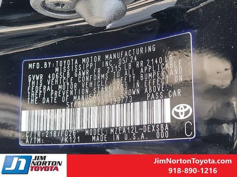 Used 2024 Toyota Corolla Sedan w/ SE Convenience Package image 34