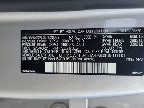 Used 2020 Volvo XC90 T6 Inscription w/ Protection Package Premier AWD/4WD image 28