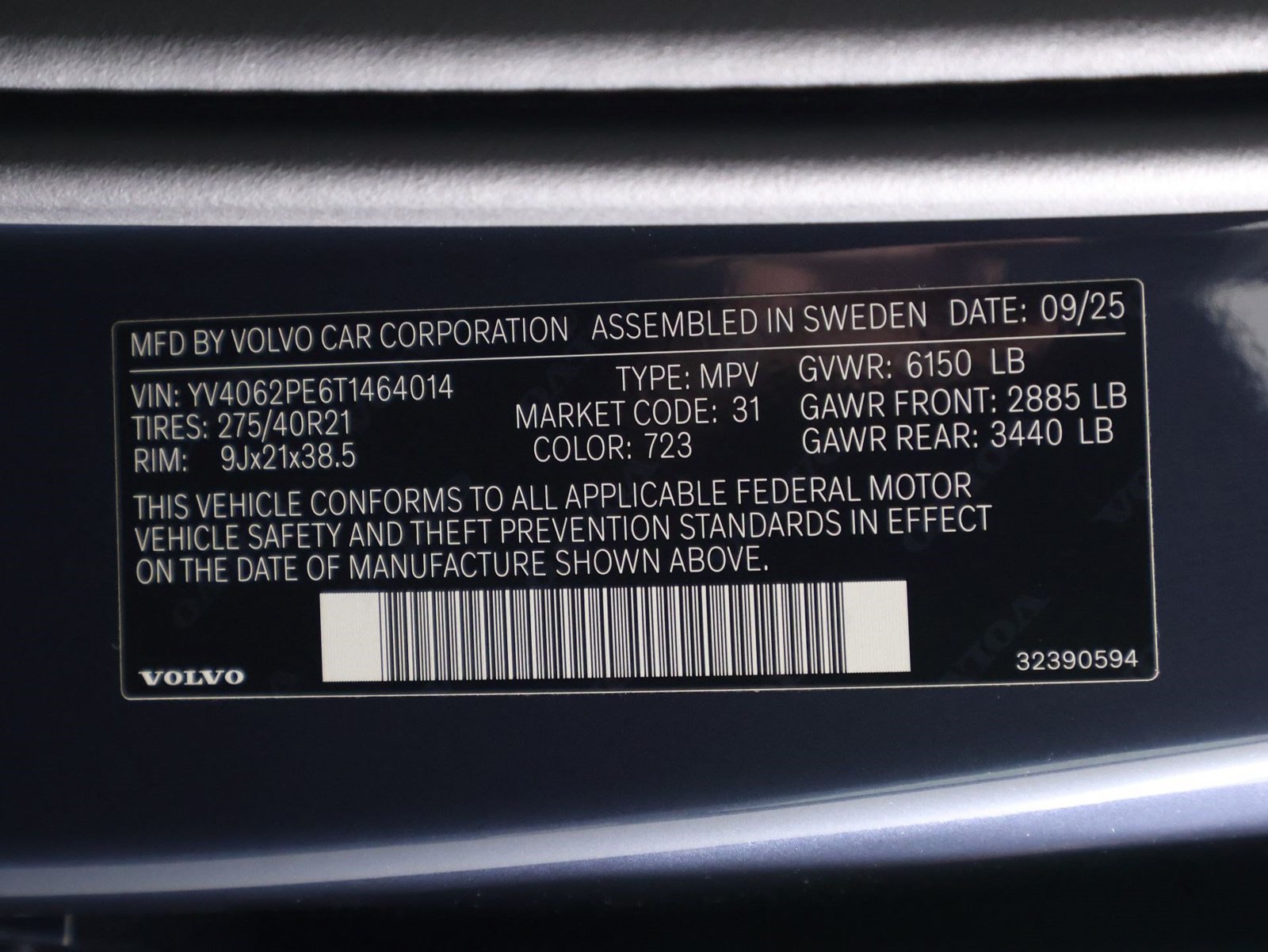 Used 2026 Volvo XC90 B6 Plus w/ Protection Package AWD/4WD image 16