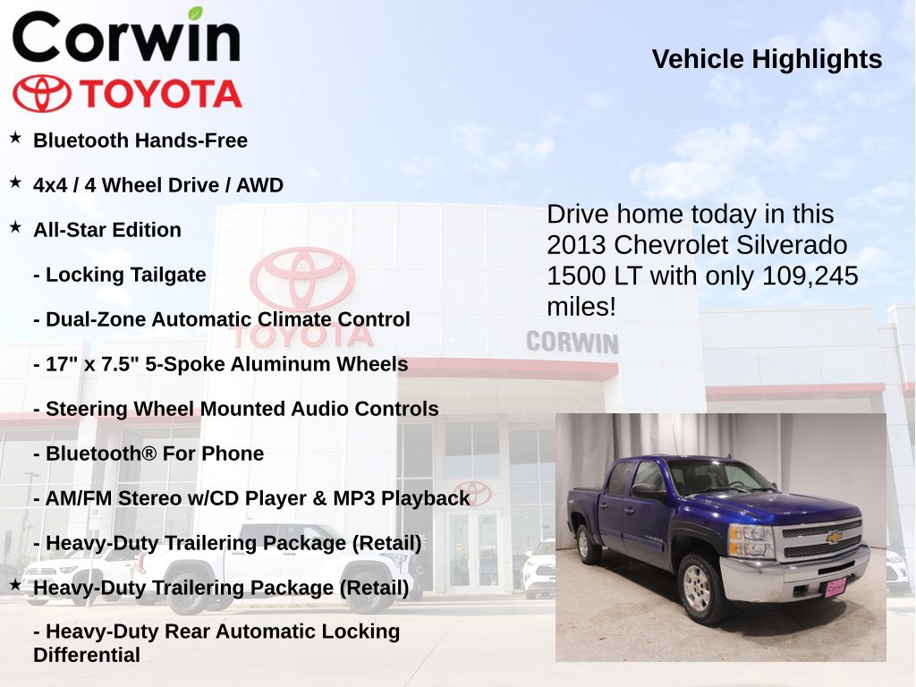 Used 2013 Chevrolet Silverado 1500 LT w/ All-Star Edition AWD/4WD image 7