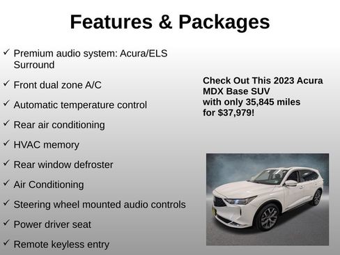 Used 2023 Acura MDX SH-AWD w/ Technology Package image 12