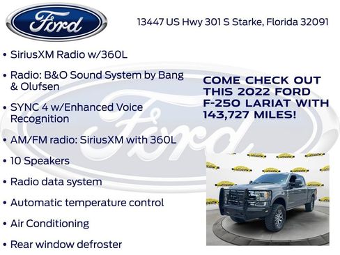 Certified 2022 Ford F250 Lariat w/ Lariat Ultimate Package AWD/4WD image 32
