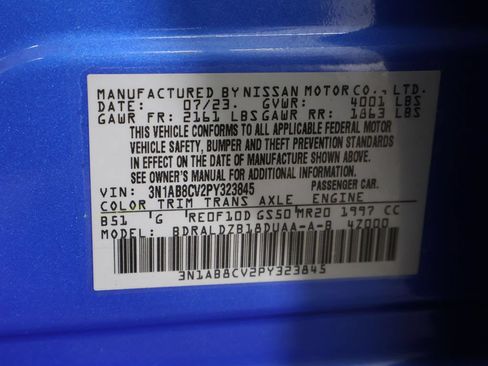 Used 2023 Nissan Sentra SV w/ All-Weather Package FWD image 49