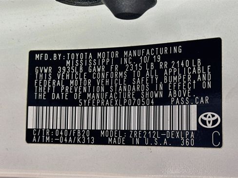 Used 2020 Toyota Corolla LE FWD image 12