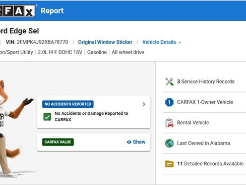 Certified 2024 Ford Edge SEL AWD/4WD image 2