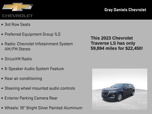 Certified 2023 Chevrolet Traverse LS image 11