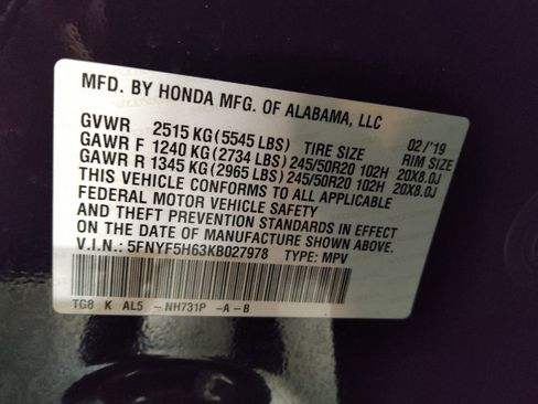 Used 2019 Honda Pilot Touring image 33