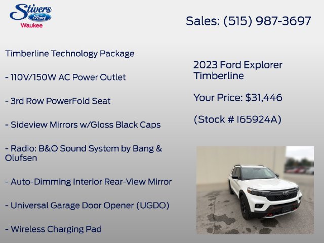 Certified 2023 Ford Explorer Timberline w/ Timberline Technology Package AWD/4WD image 8