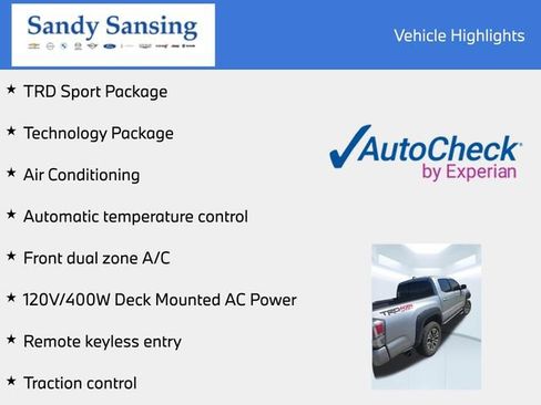 Used 2021 Toyota Tacoma TRD Sport w/ Technology Package image 6