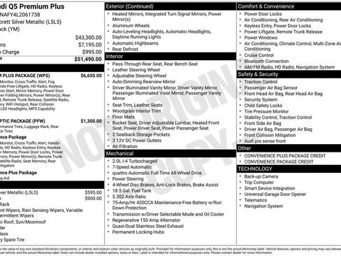 Used 2020 Audi Q5 2.0T Premium Plus w/ Premium Plus Package image 3