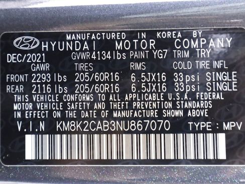Used 2022 Hyundai Kona SE w/ Cargo Package AWD/4WD image 42