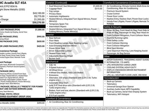 Used 2023 GMC Acadia SLT w/ Technology Package AWD/4WD image 5