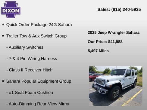 Used 2025 Jeep Wrangler Unlimited Sahara AWD/4WD image 4