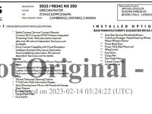 Used 2023 Lexus NX 350 AWD w/ Cold Area Package image 2