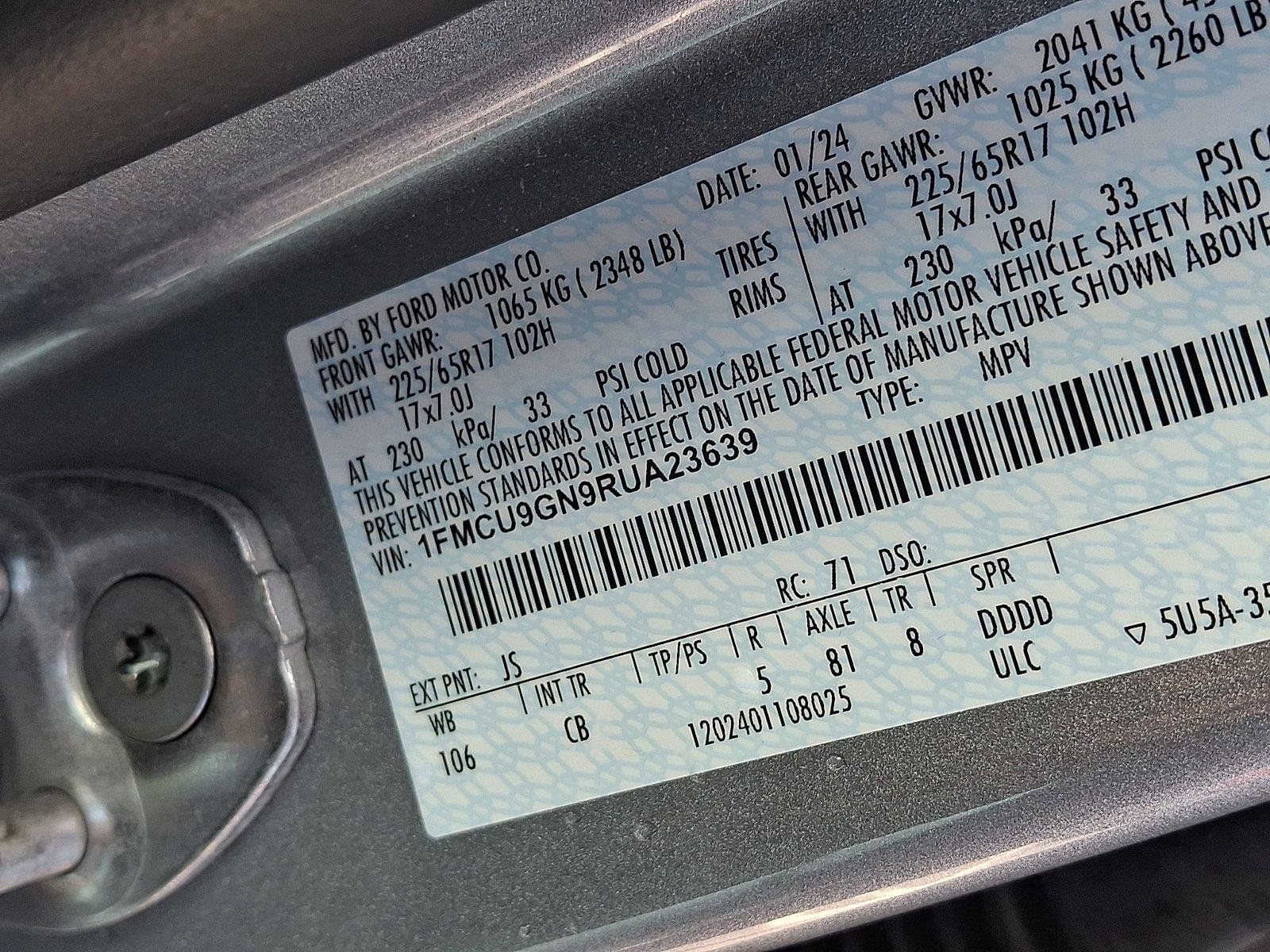 Used 2024 Ford Escape Active w/ Tech Pack #1 AWD/4WD image 29