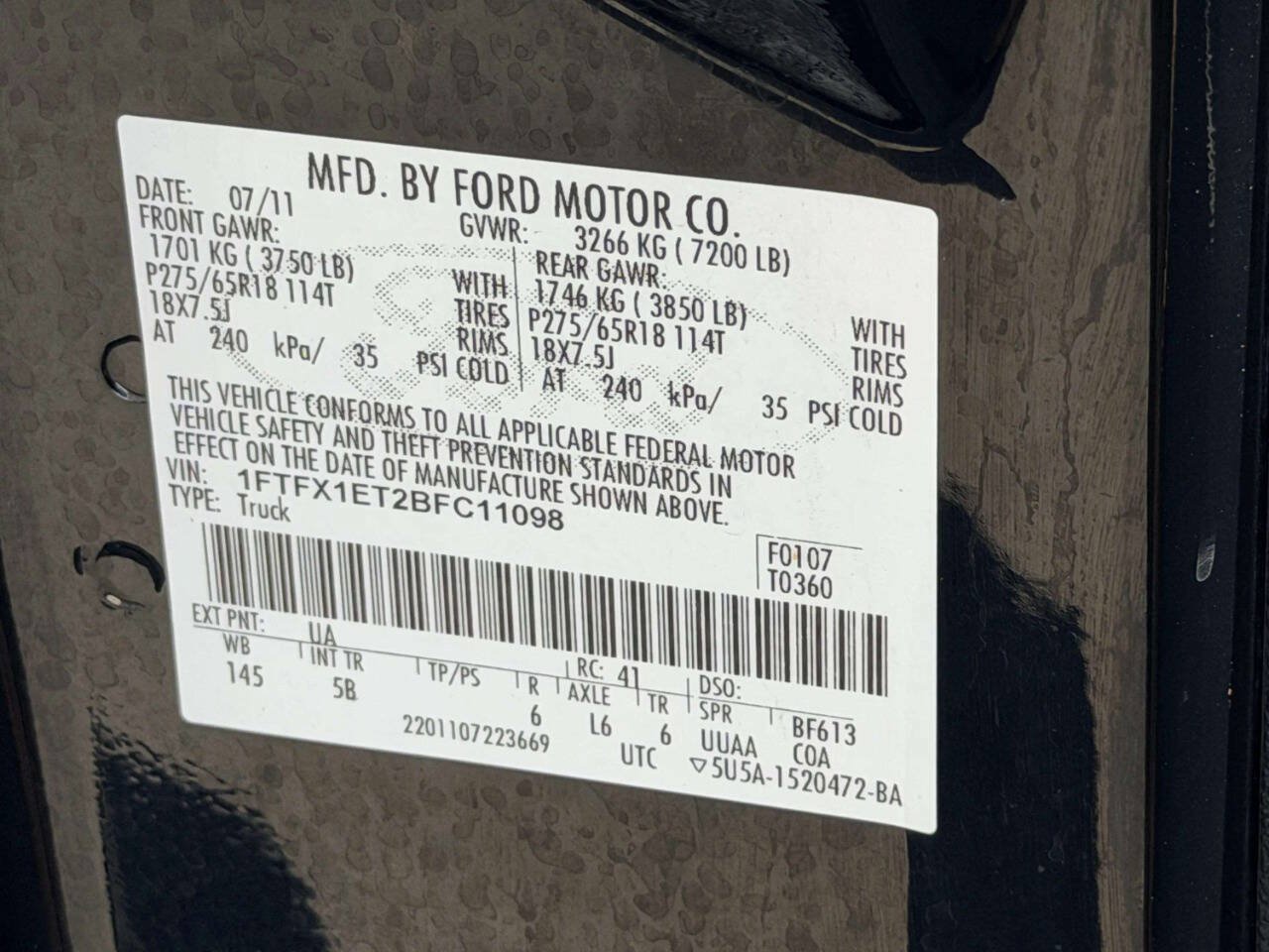 Used 2011 Ford F150 FX4 w/ FX Luxury Pkg AWD/4WD image 21