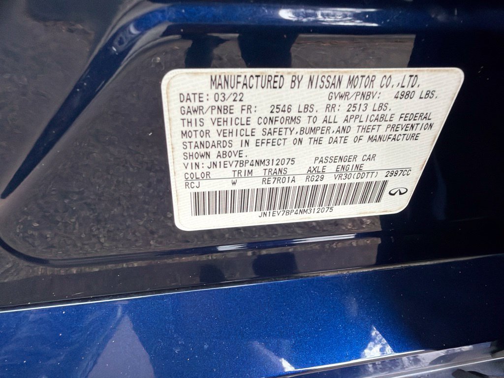 Used 2022 INFINITI Q50 Luxe w/ Cargo Package RWD image 47